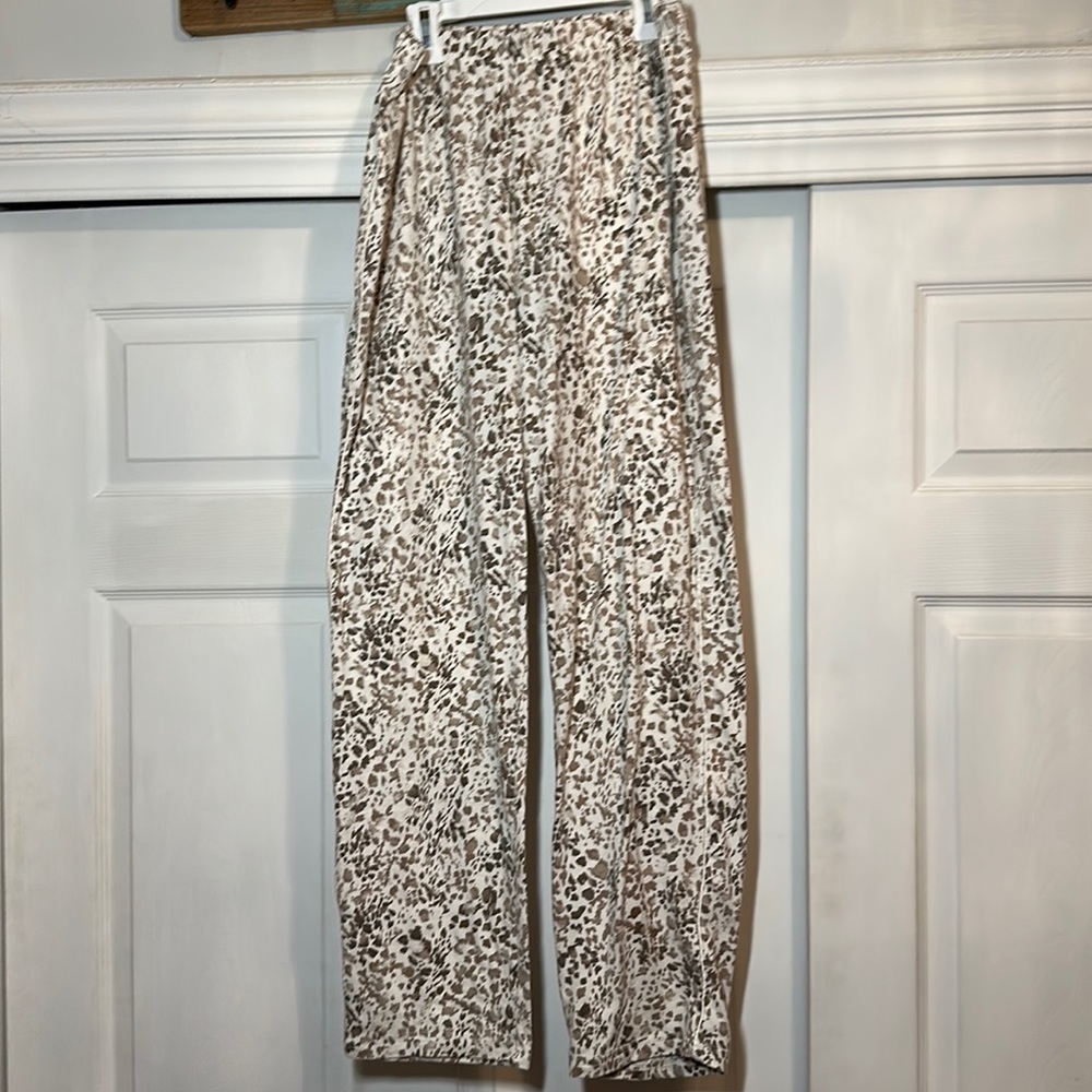 Nine West Patterned Shirt and Pants Sleepwear Set